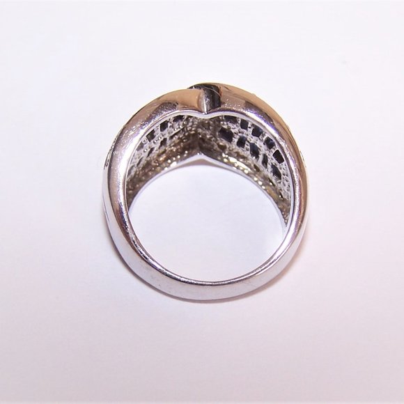 DBJ Dee Berkley Sterling Silver 1.25CT TW Blue Cubic Zirconia Ring - Sz 6.75 - Picture 8 of 8